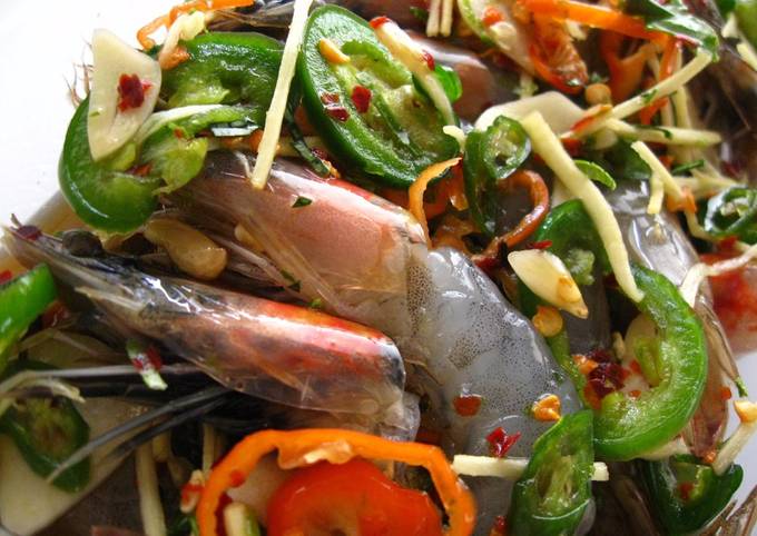 Thai-Korean Inspired Preserved Shrimp (Gejang Style Koong Chae Nam Pla)