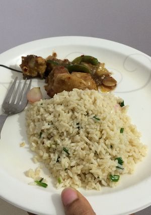 A picture of Butter Garlic Rice.