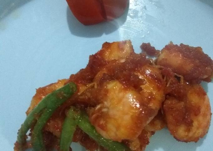 Udang balado rumahan enak