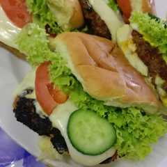 اسرع برقر لذيذ،🍔🍔-レシピのメイン写真