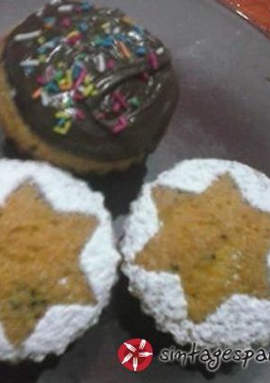 Φωτογραφία της συνταγής Cupcakes με 2 σοκολάτες και μπανάνα