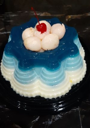 Foto resep Puding Biru Tower