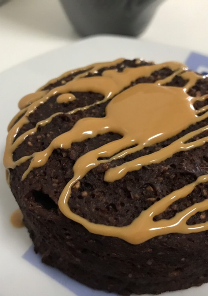 Una foto de Bizcochito de chocolate saludable en 5 min