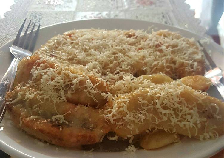 Pisang goreng krispi keju