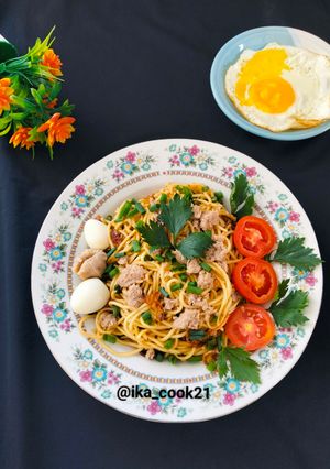 Foto resep Mie Goreng Topping Ikan