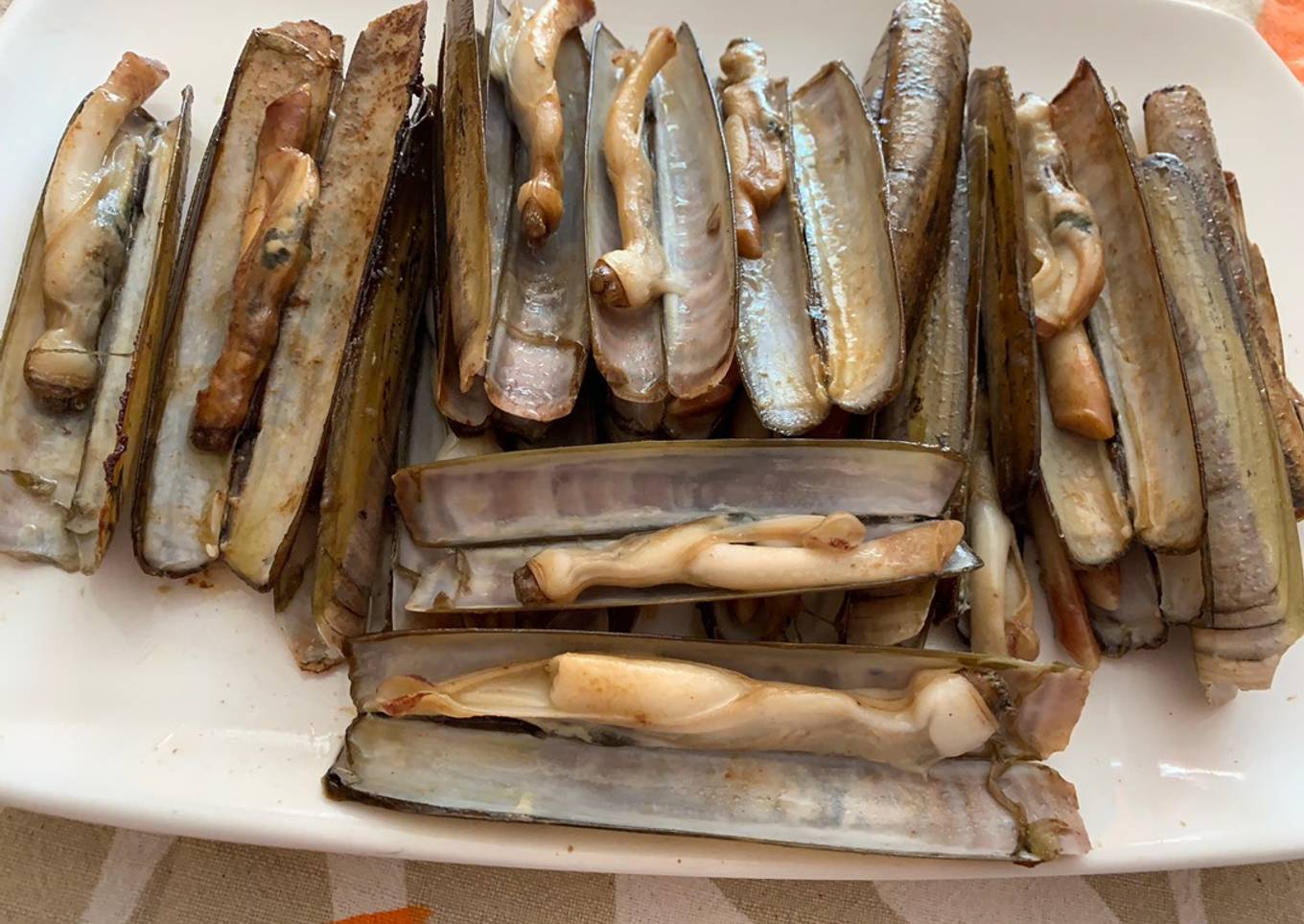 Navajas a la plancha