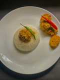 Mach’r Dim Shorshe Posto / Rohu Fish Roe in Mustard & Poppy seed paste for lunch or dinner