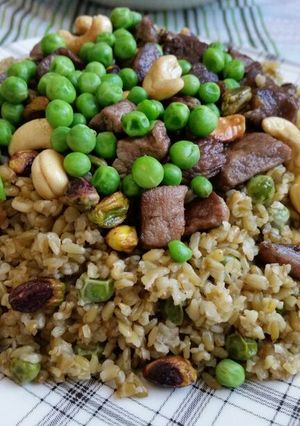 صورة لوصفة طريقة عمل فريكة باللحم