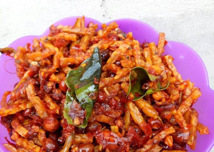 Langkah Mudah untuk Menyiapkan Sambel Teri Tempe Kacang, Lezat Sekali