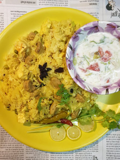 A picture of Soyabean Pulao.