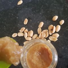 A picture of Home made peanut butter,.
