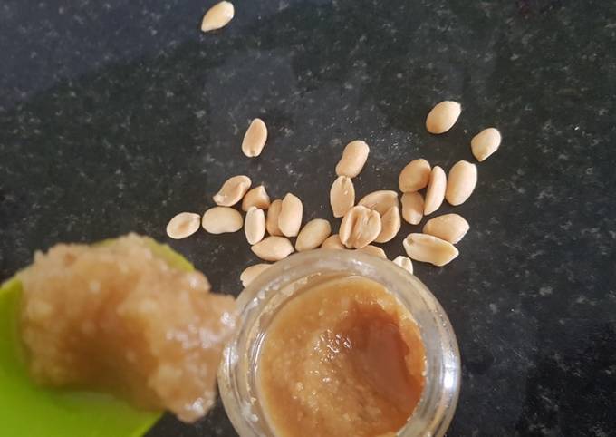 Home made peanut butter,