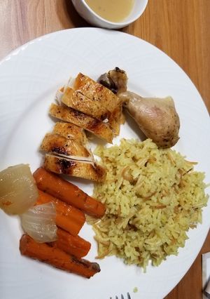 A picture of Crockpot rotisserie chicken.