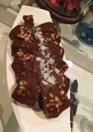 صورة لوصفة كعك الموز والشوفان الصحي