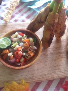 Foto resep Sate lilit dengan sambal matah