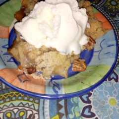A picture of Gran crumble de manzanas muy rico, fácil y rápido.