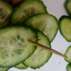 A picture of Cucumber Tree salad.