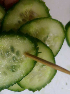 A picture of Cucumber Tree salad.