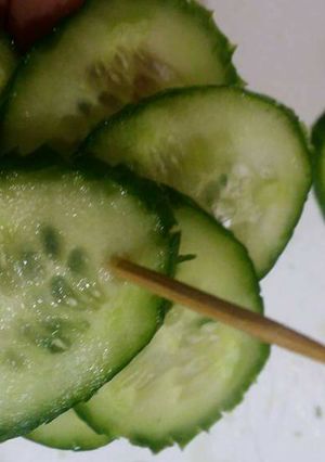 A picture of Cucumber Tree salad.