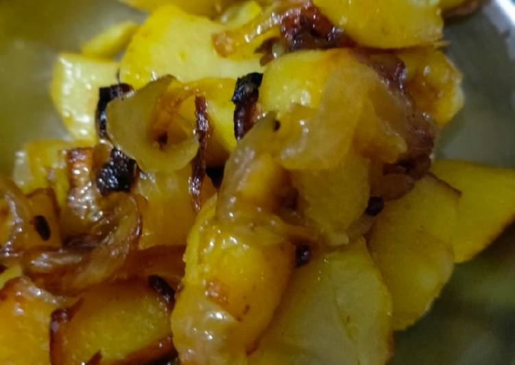 Simple Way to Prepare Super Quick Homemade Simple aloo pyaz ki sabzi