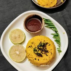 A picture of Katori Dhokla.