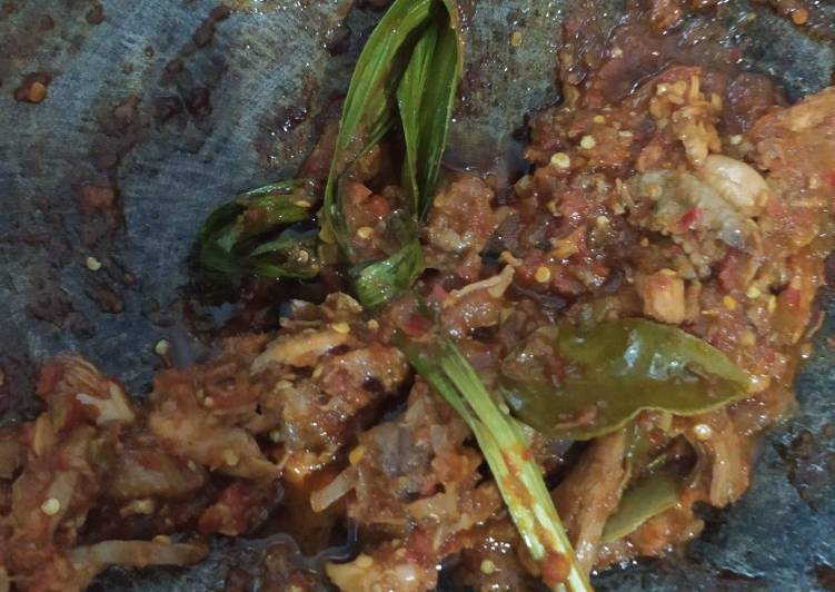 Resep @MANTAP Ayam suwir pedas PANDAN menu masakan harian