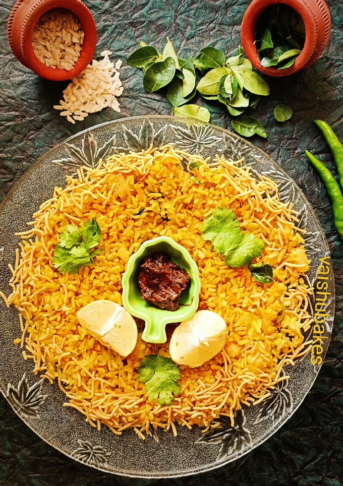 A picture of Kanda Poha.