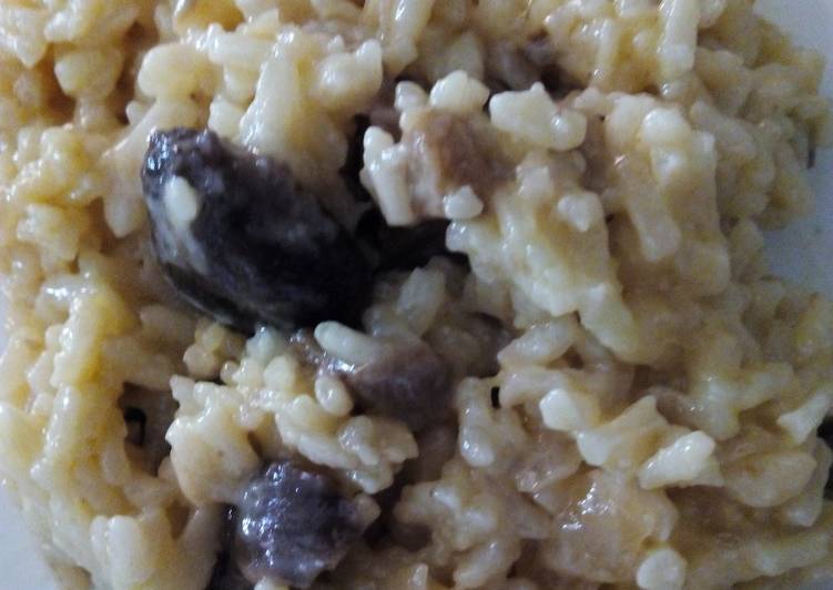 Risotto facil de setas