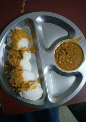 A picture of Green Moong Dal curry.