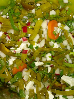 Una foto de Ensalada de nopales
