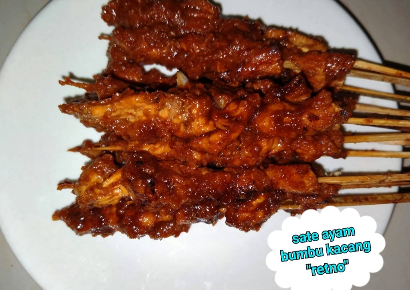 Sate ayam panggang teflon