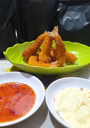 Foto resep Ebi Furai Saus Merah Putih