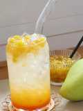 น้ำส้มโซดา ไข่มุกมะม่วง