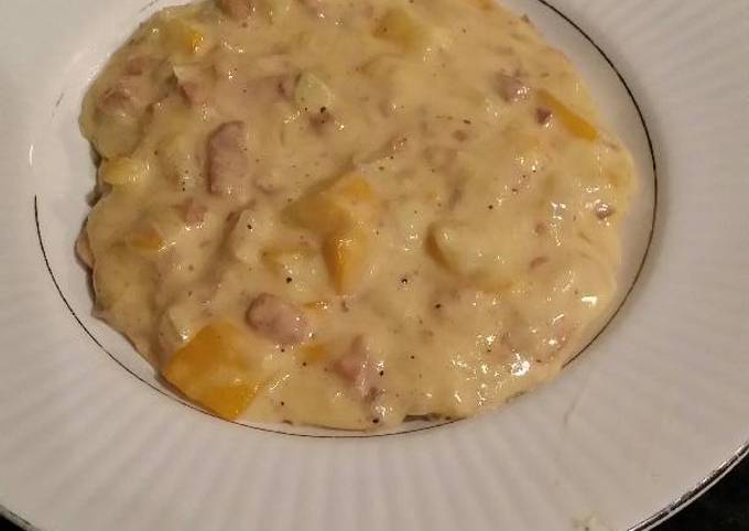 Brad&amp;#39;s cheesy yellow zucchini Recipe