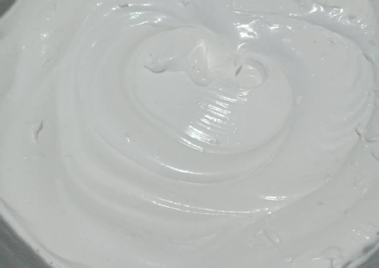 Whipped krim simple