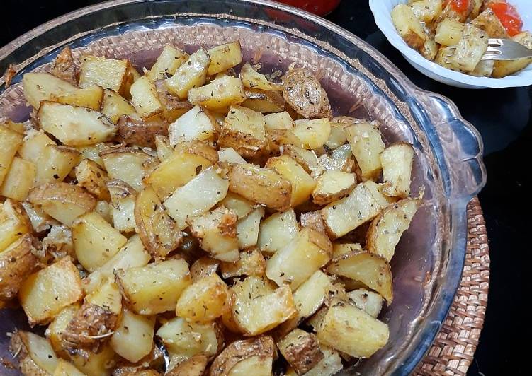 Cara Gampang Menyiapkan Garlic Potato Baked, Bikin Ngiler