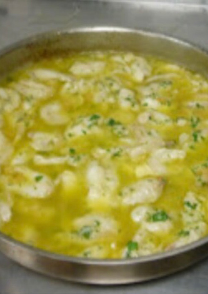 Una foto de Kokotxas de bacalao