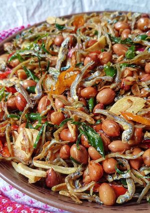 Foto resep Teri kacang pedas kriuk