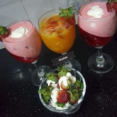 A picture of #Fresh #OrangesandStrawberryjuiceMix.