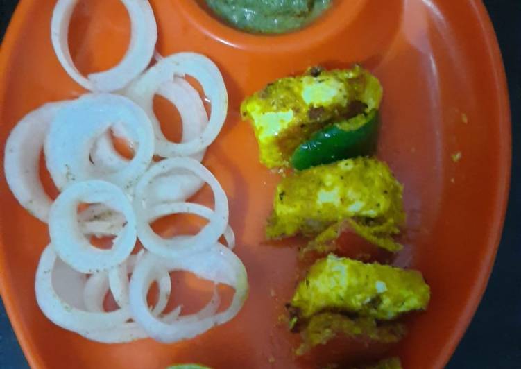 Easiest Way to Prepare Super Quick Homemade Paneer tikka.