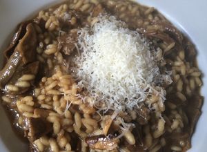 Una foto de Risotto con funghi