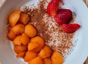 Una foto de Avena trasnochada con yogur de leche A2 de búfala ♥ 🐃