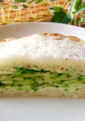 A picture of Sliced Cucumber Sandwich.