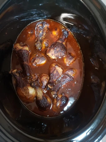 Recipe Crockpot 2 Step BBQ Chicken legs the Delicious Can spoil the tongue