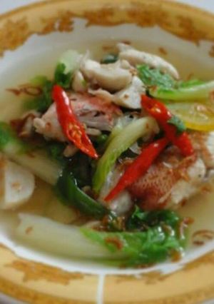Foto resep Sup kakap merah