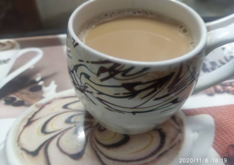 Recipe of Quick Milk ginger tea