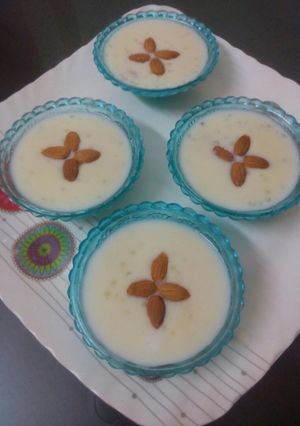 A picture of Sabudana kheer.