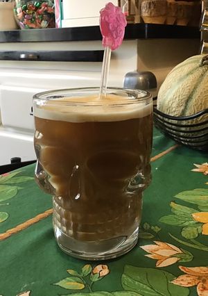 Une photo de Café glacé à la vanille et touche de lait