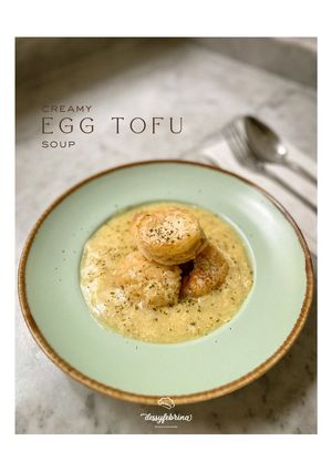 Foto resep Creamy Egg Tofu Soup