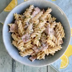 A picture of Pancetta, Mushroom & Garlic Pasta.
